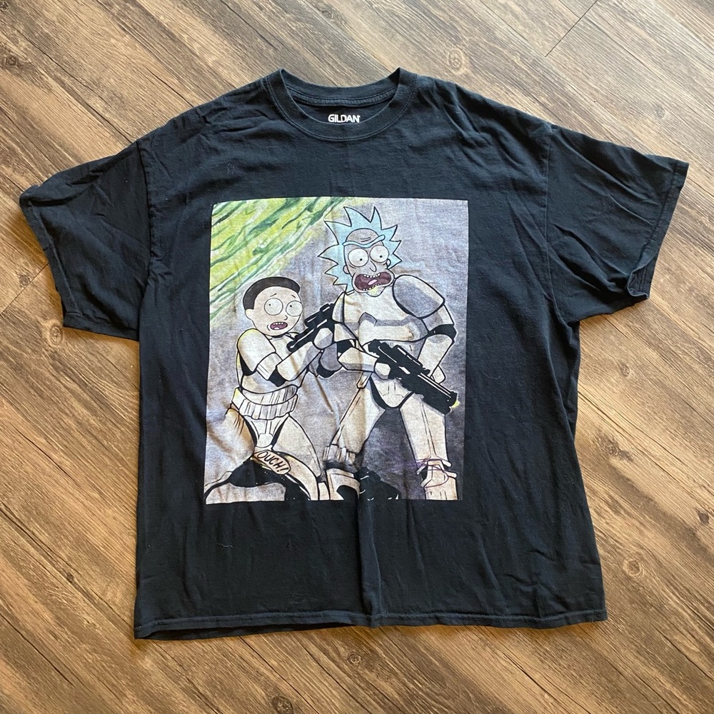 Rick and Morty Star Wars tee